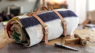 How To Make A Leather Blanket Roll Super Easy [upl. by Marisa]