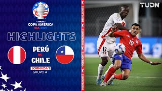 HIGHLIGHTS  Perú vs Chile  Copa América 2024  J1  TUDN [upl. by Isherwood251]