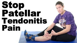 Patellar Tendonitis Exercises amp Stretches for Pain Relief  Ask Doctor Jo [upl. by Noizneb815]