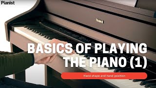 Basics of Playing Piano Seating and Posture 1 [upl. by Irahcaz]