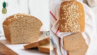 Homemade Whole Wheat Bread  Perfect for Sandwiches [upl. by Emili]