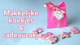 🍪🛍Makkelijke Koekjes bakken amp Zakje vouwen 🛍🍪  Jill [upl. by Roxine]