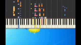 Barbera e champagne Gaber Giorgio Piano tutorial by Synthesia [upl. by Adirehs]