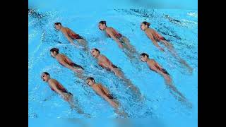 China takes gold medal position as team artistic swimming at Paris Olympics 2024 parisolympics2024 [upl. by Samuelson]