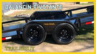 Trailer Remolque con Balancín Pivotante para Plataforma Elevadora o Montacargas TRAILERSUY [upl. by Sherwynd]