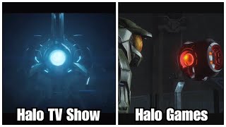 343 Guilty Spark in the Halo TV Show vs Halo Games [upl. by Aon]