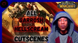 Garrosh Hellscreams Final Death  All Cutscenes  Reaction WoW Shadowlands Chains of Domination [upl. by Inafetse]