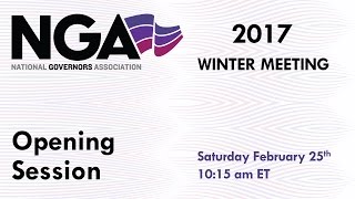 NGA 2017 Winter Meeting  Opening Session [upl. by Ransell]