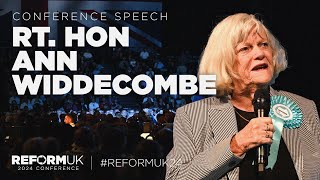 Ann Widdecombe Full Speech  Reform UK 2024 National Conference [upl. by Narih37]