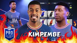 FIFA 22 Presnel Kimpembe Pro Clubs Creation [upl. by Annavas915]