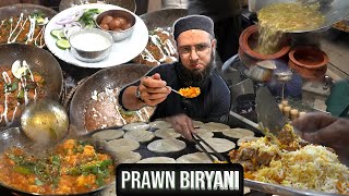 Winters Special Night Food  Prawn and Beef Biryani  Prawn Karahi  Pitai Paratha [upl. by Saihtam284]