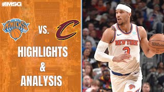 Brunson Leaves Game In Opening Minute Hart TripleDouble Leads Knicks To Victory  New York Knicks [upl. by Adao]