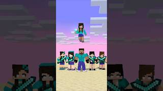 Steve Team vs Herobrine Team shorts friendship anime aphmau jjsister [upl. by Eymaj87]