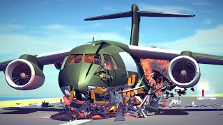 Emergency Landings 44 How survivable are they Besiege [upl. by Ainej]