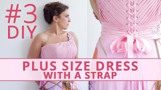 Sew Plus Size Dress with a Strap and Drapery Part 3 [upl. by Mcmath]