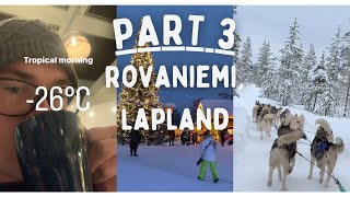 FINLAND JOURNEY  PART 3  ROVANIEMI LAPLAND  HUSKY SLEDDING  SANTA CLAUS VILLAGE [upl. by Gefell914]