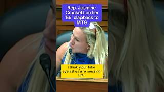 Rep Jasmine Crockett on her ‘B6’ clapback to MTG [upl. by Inamik]