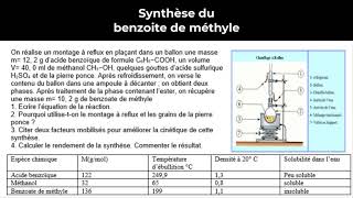 Synthèse du benzoate de méthyle [upl. by Rehpotisrhc89]