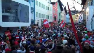 Partymeile Innenstadt Kitzbühel Hahnenkamm Rennen 2312010 [upl. by Etiuqal]