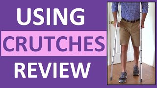 How to Use Crutches  2 3 4Point Gait SwingToThrough Stairs Nursing NCLEX [upl. by Hardej]