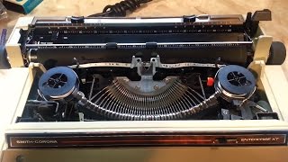 Smith Corona Enterprise Corsair Zephyr Electra Typewriter Ribbon Respool amp Install Replace [upl. by Tserof]