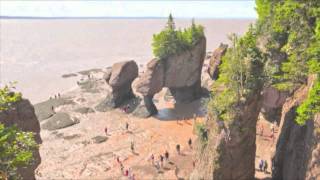 The Hopewell Rocks  OFFICIAL Time Lapse video of 456 foot tide [upl. by Drugge]