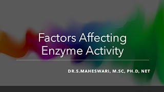 Factors affecting rates of enzyme mediated reactions [upl. by Nesta607]