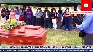 🔴EnVivo  ÚLTIMO ADIOS A SILVANO CANTARO TOLENTINO 😭 Joven peruano que fue lanzado desde un puente [upl. by Malvina377]