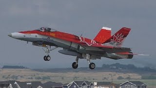 RCAF Canada 150 CF18 Hornet 188734 Startup Taxi and Takeoff from Springbank Airport ᴴᴰ [upl. by Carlina197]