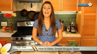 How to Make Simple Arugula Salad [upl. by Kahle]