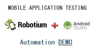 Robotium Recorder – Android Studio Plugin  Android Mobile Application Automation DEMO [upl. by Nur]