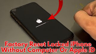 How To Factory Reset Locked iPhone Without Computer Or Apple iD  Erase Passcode Locked iPhone 2024 [upl. by Austreng]