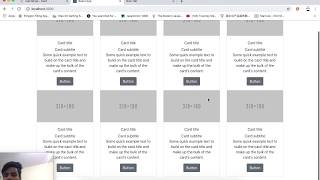 Reactstrap 02 Bootstrap Set the cards and designing [upl. by Dalpe]