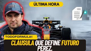 F1 HOY Cláusula que define futuro CHECO PÉREZ [upl. by Ahtiekal]