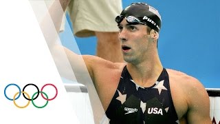 Michael Phelps breaks 200m Freestyle World Record  Beijing 2008 Olympic Games [upl. by Munafo]