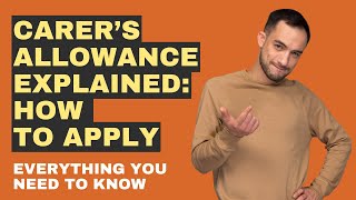 Carer’s Allowance Explained How To Apply [upl. by Cassius]