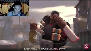 JUNKRAT VS DEMOMAN RAP BATTLE REACTION  BOOM BANG POW [upl. by Nomar]