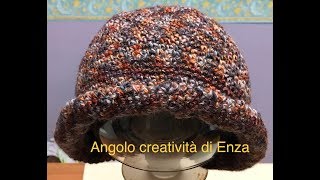 Cappello alluncinetto quotClochequotHat quotClochequot crochet Sombrero del ganchillo quotClochequot [upl. by Nwad]