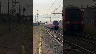 8 bakken Franse trein komt door Gare de Vias richting Bèziers [upl. by Yajet]