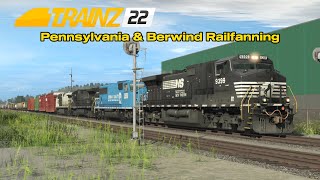 Trainz 2022  Pennsylvania amp Berwind Railfanning [upl. by Schott]