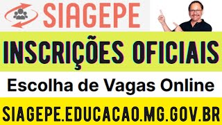 INSCRIÇÕES OFICIAIS PARA DESIGNAÇÃO CONTRATAÇÃO E CONVOCAÇÃO PUBLICADAS SIAGESPEEDUCACAOMGGOVBR [upl. by Randene]