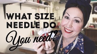 What size sewing machine needle do you use for what fabric Learn how to figure it out [upl. by Ahse]