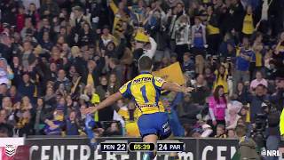 2010 Best Tries  Jarryd Hayne 80m Try v Panthers [upl. by Hoehne51]