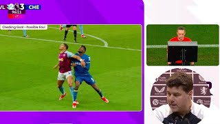 Aston Villa 22 Chelsea What the managers said🔥Reaction to the goal disallowed✅ [upl. by Elconin]