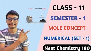 Mole Concept Numerical Class 11Part1 [upl. by Jourdan]