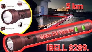 MOSTER TORCH iBELL FL8289 LED TORCH Ultra Long Beam Range upto 5 KM Torch Unboxing amp Review 1 [upl. by Cheyney]