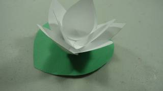 How to make a paper lotus flower  EP  simplekidscrafts  simplekidscrafts [upl. by Airdnal]