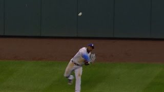 Puig makes a great throw to get Story [upl. by Ahsaei]