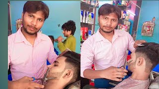 new 👉 one side hair style cutting 🌹shortsvideo hairstyle youtube haircutting viralvideo funny [upl. by Haslam]