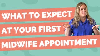 FIRST APPOINTMENT with the MIDWIFE and what to expect [upl. by Eadrahc]